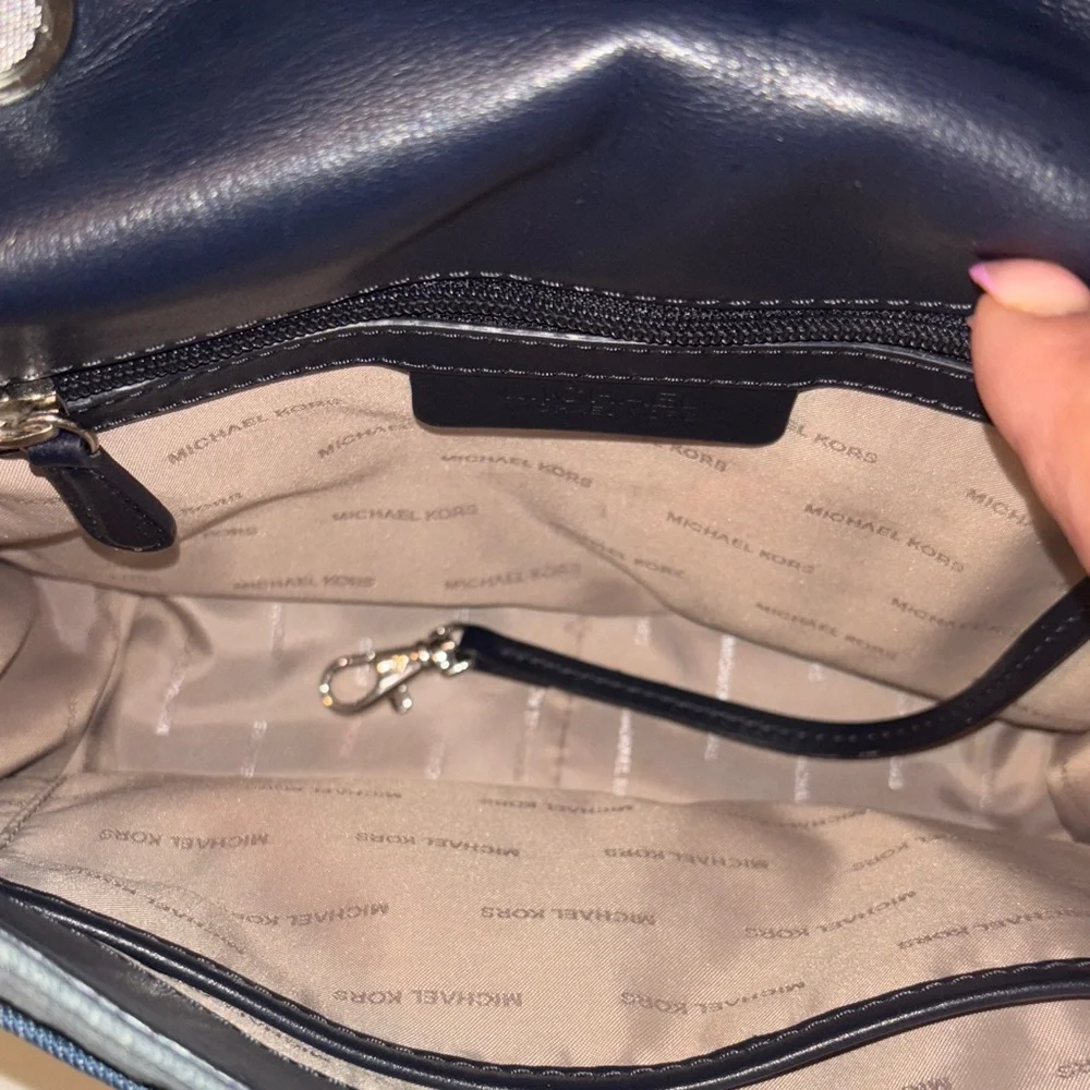 Michael Kors Denim Crossbody Bag - Picture 4 of 7